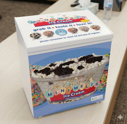 Cup of Oreo Cookies and Cream Mini Melts ice cream